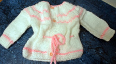 Costumas bebe 1.5-2 ani din 4 piese mohair tricotat manual - IN STOC foto