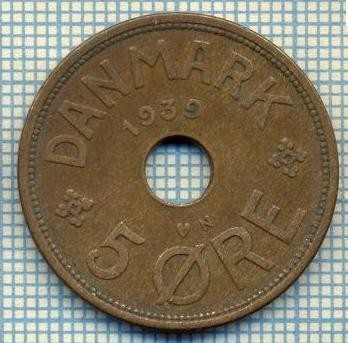 6462 MONEDA - DANEMARCA (DANMARK) - 5 ORE - ANUL 1939 -starea care se vede foto