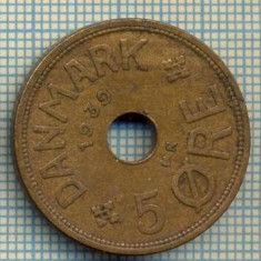 6458 MONEDA - DANEMARCA (DANMARK) - 5 ORE - ANUL 1939 -starea care se vede