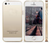 Bumper auriu aluminiu Iphone 5 5G + folie protectie ecran