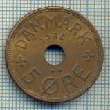 6413 MONEDA - DANEMARCA (DANMARK) - 5 ORE - ANUL 1938 -starea care se vede, Europa