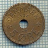 6413 MONEDA - DANEMARCA (DANMARK) - 5 ORE - ANUL 1938 -starea care se vede, Europa