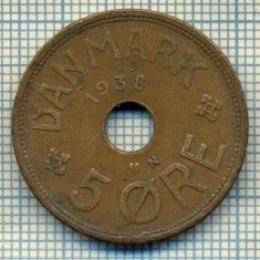 6423 MONEDA - DANEMARCA (DANMARK) - 5 ORE - ANUL 1938 -starea care se vede