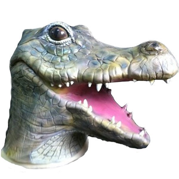 Masca animal latex crocodil aligator petrecere Halloween zoo cosplay+CADOU  | arhiva Okazii.ro