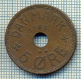 6410 MONEDA - DANEMARCA (DANMARK) - 5 ORE - ANUL 1938 -starea care se vede, Europa