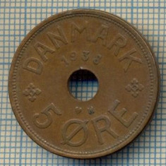6415 MONEDA - DANEMARCA (DANMARK) - 5 ORE - ANUL 1938 -starea care se vede