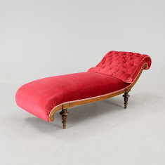 Canapea chaiselongue daybad stil rococo tapiterie plus foto