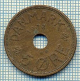 6411 MONEDA - DANEMARCA (DANMARK) - 5 ORE - ANUL 1938 -starea care se vede, Europa