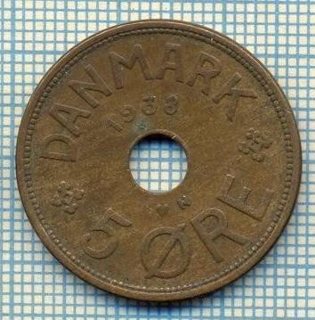 6411 MONEDA - DANEMARCA (DANMARK) - 5 ORE - ANUL 1938 -starea care se vede foto