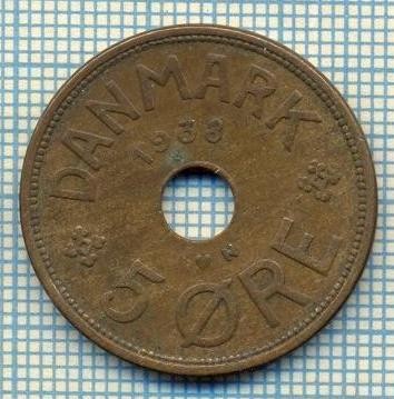 6411 MONEDA - DANEMARCA (DANMARK) - 5 ORE - ANUL 1938 -starea care se vede