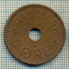 6419 MONEDA - DANEMARCA (DANMARK) - 5 ORE - ANUL 1938 -starea care se vede