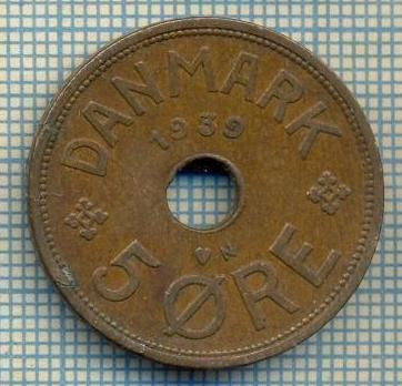 6475 MONEDA - DANEMARCA (DANMARK) - 5 ORE - ANUL 1939 -starea care se vede foto
