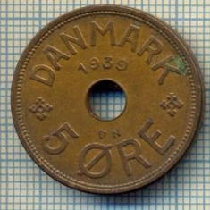6489 MONEDA - DANEMARCA (DANMARK) - 5 ORE - ANUL 1939 -starea care se vede