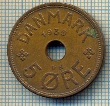 6489 MONEDA - DANEMARCA (DANMARK) - 5 ORE - ANUL 1939 -starea care se vede