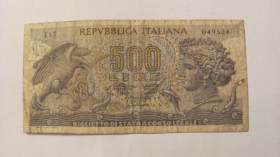CY - 500 lire 1967 Italia foto