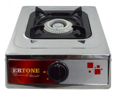 Aragaz pe gaz Ertone ERT-MN 201, inox, 1 arzator, GPL foto