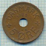 6473 MONEDA - DANEMARCA (DANMARK) - 5 ORE - ANUL 1939 -starea care se vede, Europa