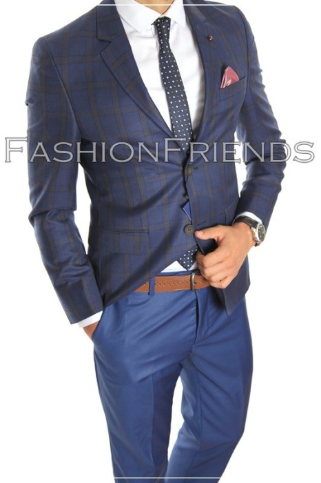 Costum tip ZARA - sacou + pantaloni - costum barbati casual office - 5004 foto mare Costum tip ZARA - sacou + pantaloni - costum barbati casual office - 5004 foto mare