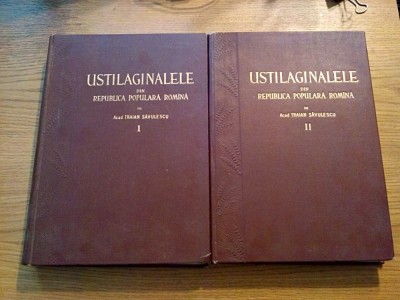 USTILAGINALELE din R. S. R. - Traian Savulescu (autograf) - vol. I + II , 1957 foto