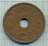 6474 MONEDA - DANEMARCA (DANMARK) - 5 ORE - ANUL 1939 -starea care se vede, Europa