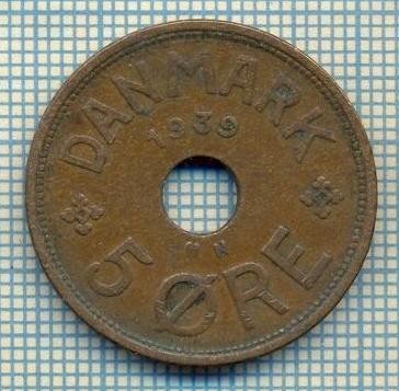 6474 MONEDA - DANEMARCA (DANMARK) - 5 ORE - ANUL 1939 -starea care se vede foto
