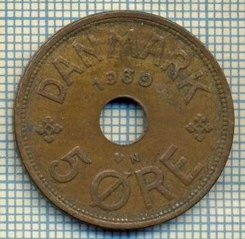 6487 MONEDA - DANEMARCA (DANMARK) - 5 ORE - ANUL 1939 -starea care se vede foto
