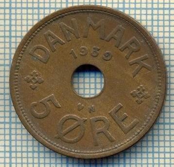6490 MONEDA - DANEMARCA (DANMARK) - 5 ORE - ANUL 1939 -starea care se vede