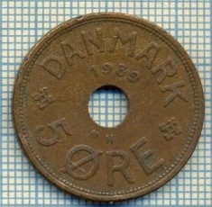 6493 MONEDA - DANEMARCA (DANMARK) - 5 ORE - ANUL 1939 -starea care se vede