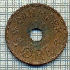 6480 MONEDA - DANEMARCA (DANMARK) - 5 ORE - ANUL 1939 -starea care se vede