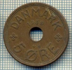 6484 MONEDA - DANEMARCA (DANMARK) - 5 ORE - ANUL 1939 -starea care se vede