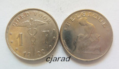 Moneda 1 Franc - Belgia 1922 *cod 358 foto