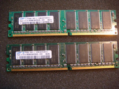 Memorie ram ddr1 samsung 1Gb kit dual channel (2 x 512mb) pc3200 foto