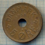 6477 MONEDA - DANEMARCA (DANMARK) - 5 ORE - ANUL 1939 -starea care se vede, Europa