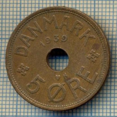 6477 MONEDA - DANEMARCA (DANMARK) - 5 ORE - ANUL 1939 -starea care se vede