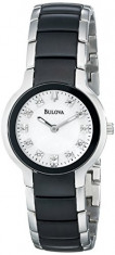 Bulova Women&amp;#039;s 98P127 Diamond Black Silver | 100% original, import SUA, 10 zile lucratoare af22508 foto