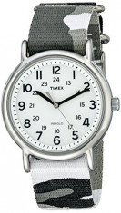 Timex Unisex T2P366 Weekender Gray Camo | 100% original, import SUA, 10 zile lucratoare af22508 foto