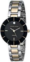 Anne Klein Women&amp;#039;s AK 1807BKTT Diamond-Accented | 100% original, import SUA, 10 zile lucratoare af22508 foto