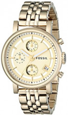 Fossil Women&amp;#039;s ES2197 Gold-Tone Stainless Steel | 100% original, import SUA, 10 zile lucratoare af22508 foto