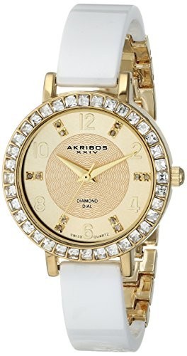 Akribos XXIV Women's AK758YGW Diamond and | 100% original, import SUA, 10 zile lucratoare af22508 foto mare Akribos XXIV Women's AK758YGW Diamond and | 100% original, import SUA, 10 zile lucratoare af22508 foto mare
