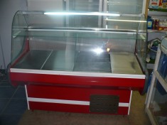 VITRINA /VITRINE FRIGORIFICE PT MEZELURI CU GEAM CURBAT,NOI,1.5metri foto