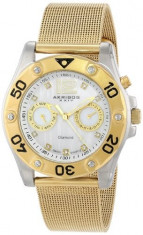 Akribos XXIV Women&amp;#039;s AK553YG Diamond Gold-Tone | 100% original, import SUA, 10 zile lucratoare af22508 foto