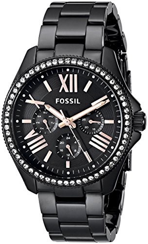 Fossil Women's AM4522 Cecile Crystal-Accented Black | 100% original, import SUA, 10 zile lucratoare af22508 foto mare Fossil Women's AM4522 Cecile Crystal-Accented Black | 100% original, import SUA, 10 zile lucratoare af22508 foto mare
