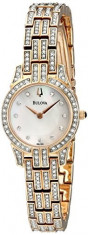 Bulova Women&amp;#039;s 98L155 Crystal Round Watch | 100% original, import SUA, 10 zile lucratoare af22508 foto
