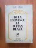 H6 De la Eminescu la Lucian Blaga - Liviu Rusu