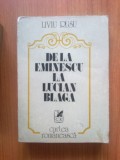 h6 De la Eminescu la Lucian Blaga - Liviu Rusu