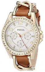 Fossil Women&amp;#039;s ES3723 Riley Multifunction Gold-Tone | 100% original, import SUA, 10 zile lucratoare af22508 foto