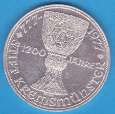 (1) MONEDA DIN ARGINT AUSTRIA - 100 SCHILLING 1977, STIFT KREMSMUNSTER 777-1977 foto