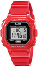 Casio F-108WHC-4ACF Classic Red Stainless Steel | 100% original, import SUA, 10 zile lucratoare af22508 foto