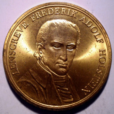 B.968 MEDALIE DANEMARCA FREDERIK ADOLF HOLSTEIN SPAREKASSER 1960 34mm