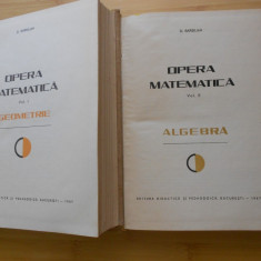 D. BARBILIAN--OPERA MATEMATICA 2 VOLUME 1+2